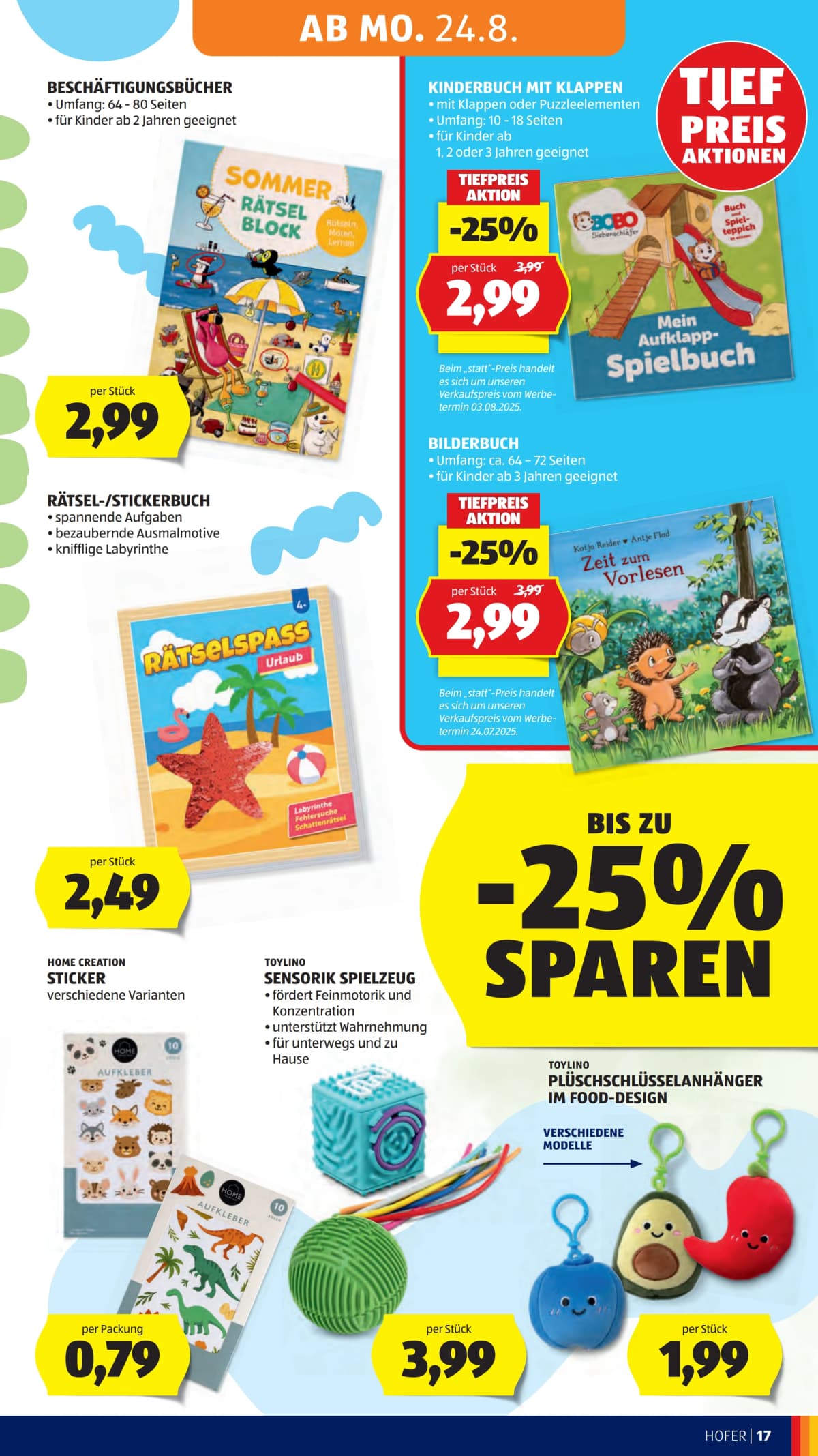 Seite 29 des Hofer Flugblatts – Aktuelle Angebote