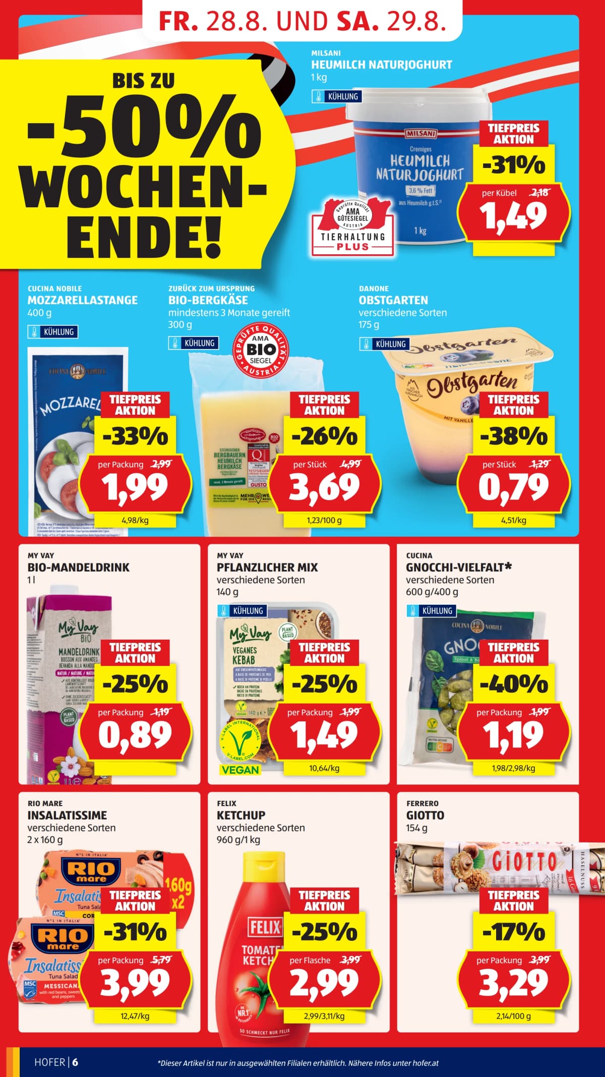 Seite 16 des Hofer Flugblatts – Aktuelle Angebote ab 08.09.2026.