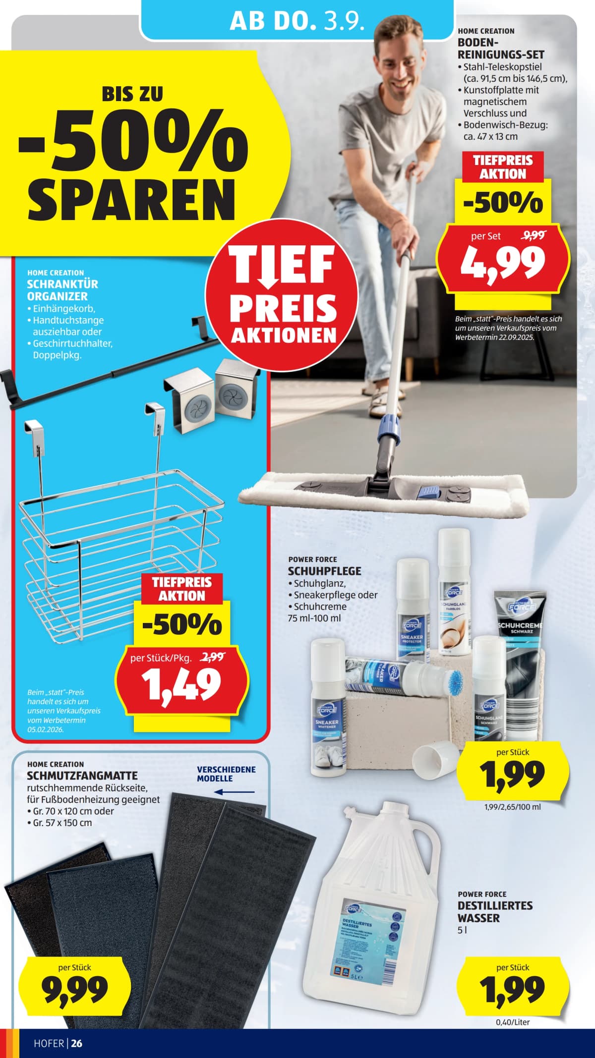 Seite 38 des Hofer Flugblatts – Aktuelle Angebote ab 08.09.2026.