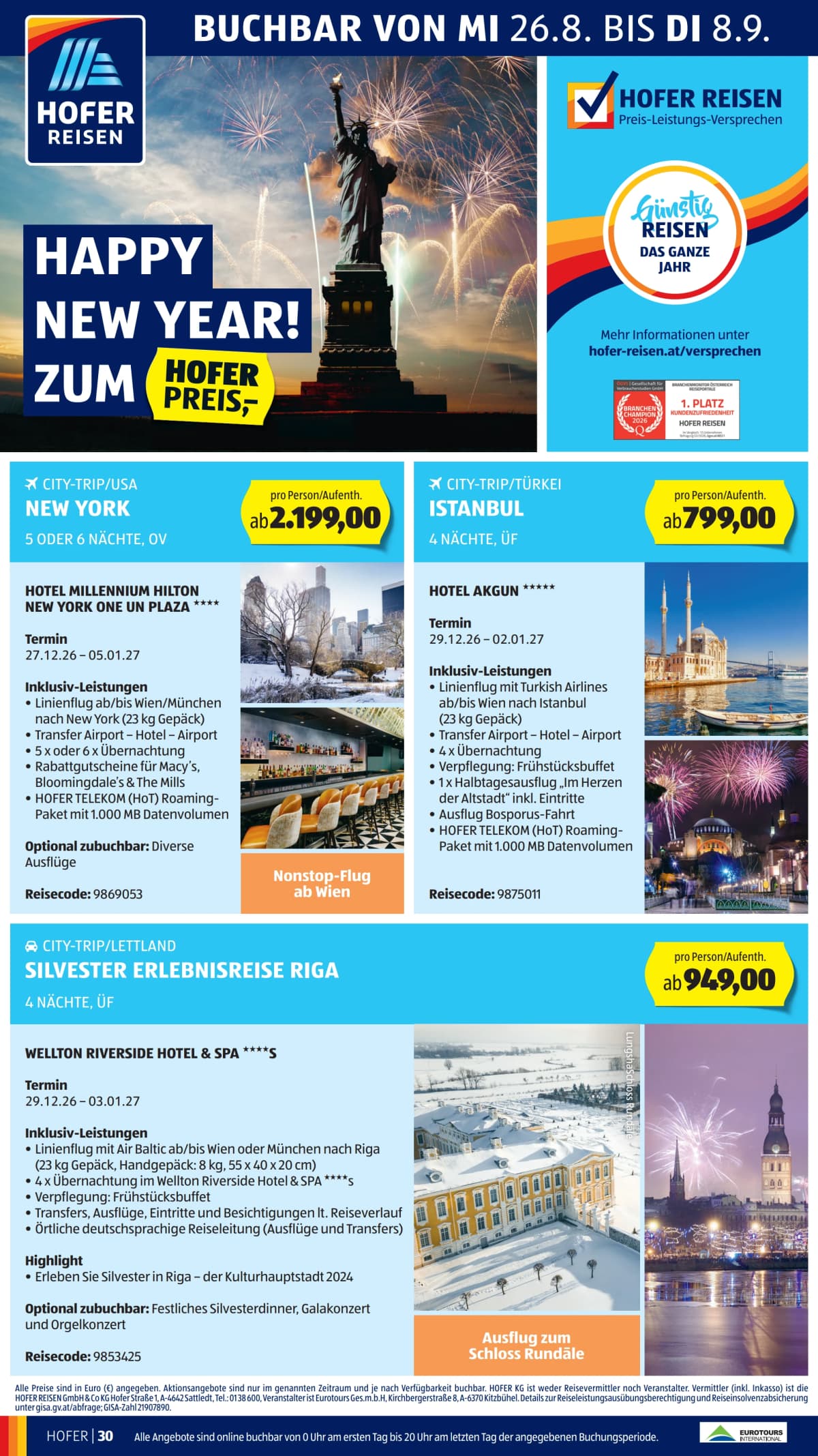 Seite 42 des Hofer Flugblatts – Aktuelle Angebote ab 08.09.2026.