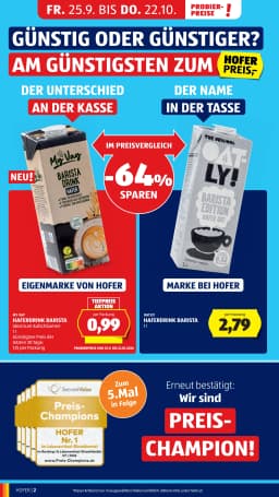 Seite 8 des Hofer Prospekts Aktuelle Angebote