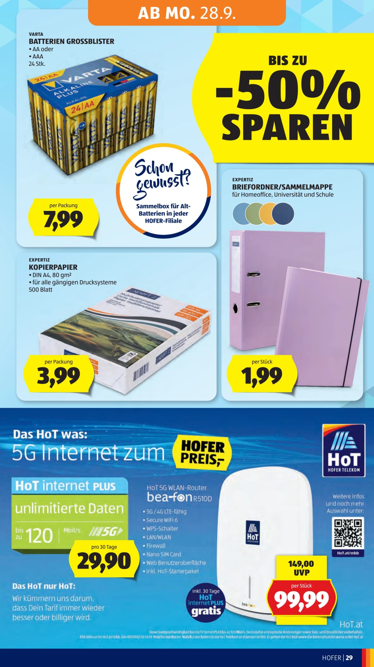 Seite 37 des Hofer Flugblatts – Aktuelle Angebote