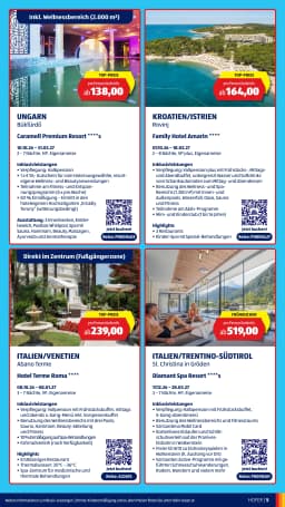 Seite 5 des Hofer Prospekts Reisekatalog