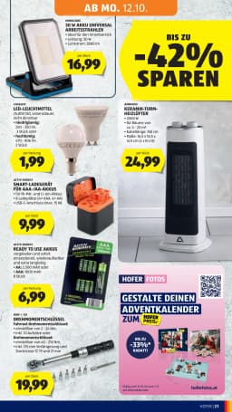 Seite 31 des Hofer Prospekts Aktuelle Angebote