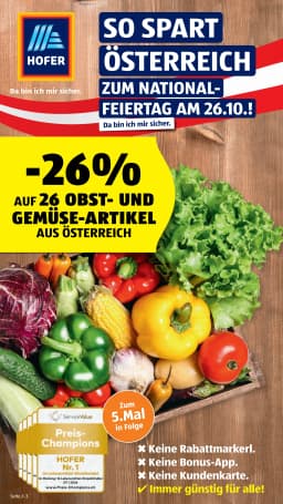 Seite 1 des Hofer Prospekts Aktuelle Angebote