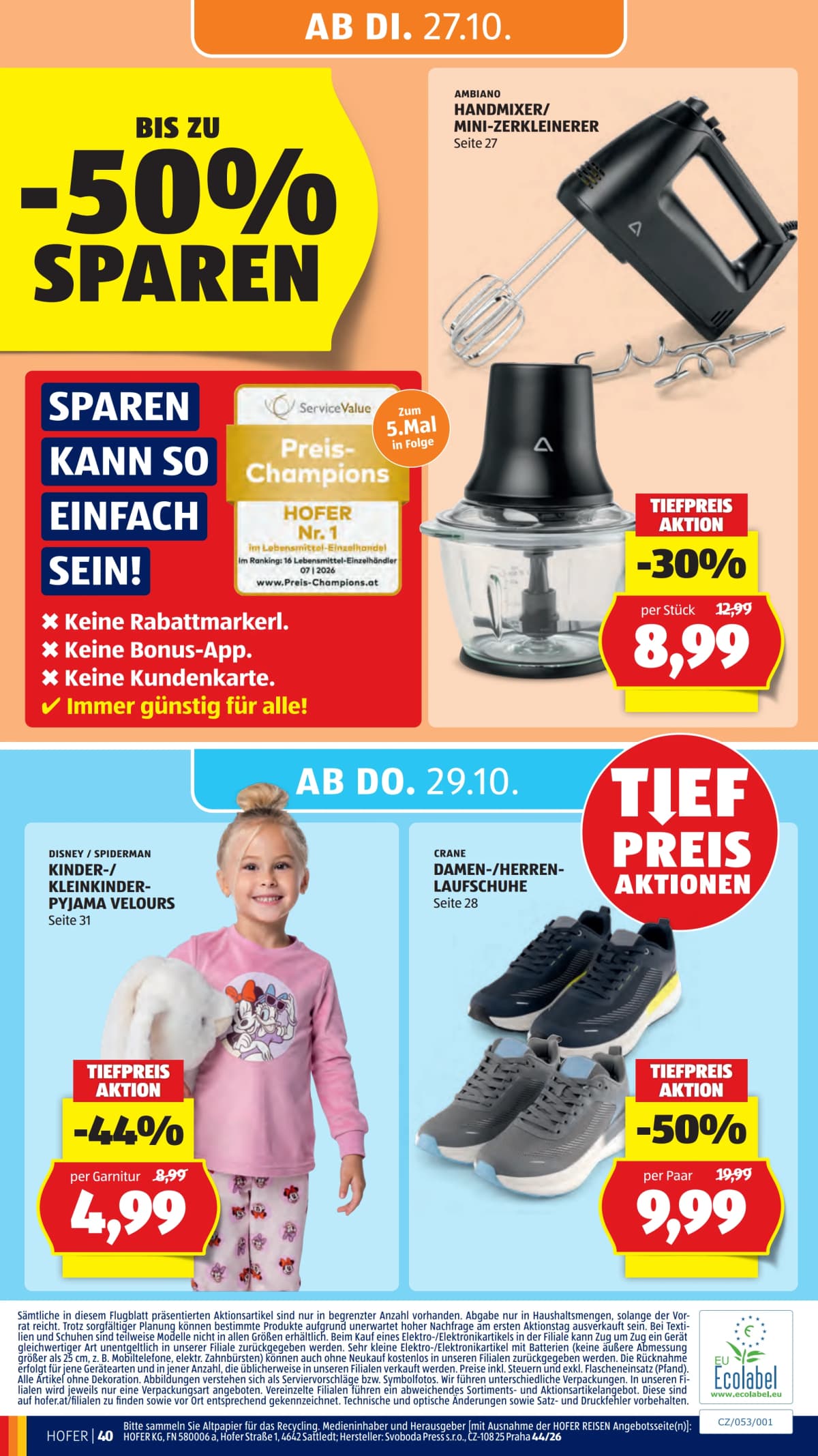 Seite 50 des Hofer Flugblatts – Aktuelle Angebote