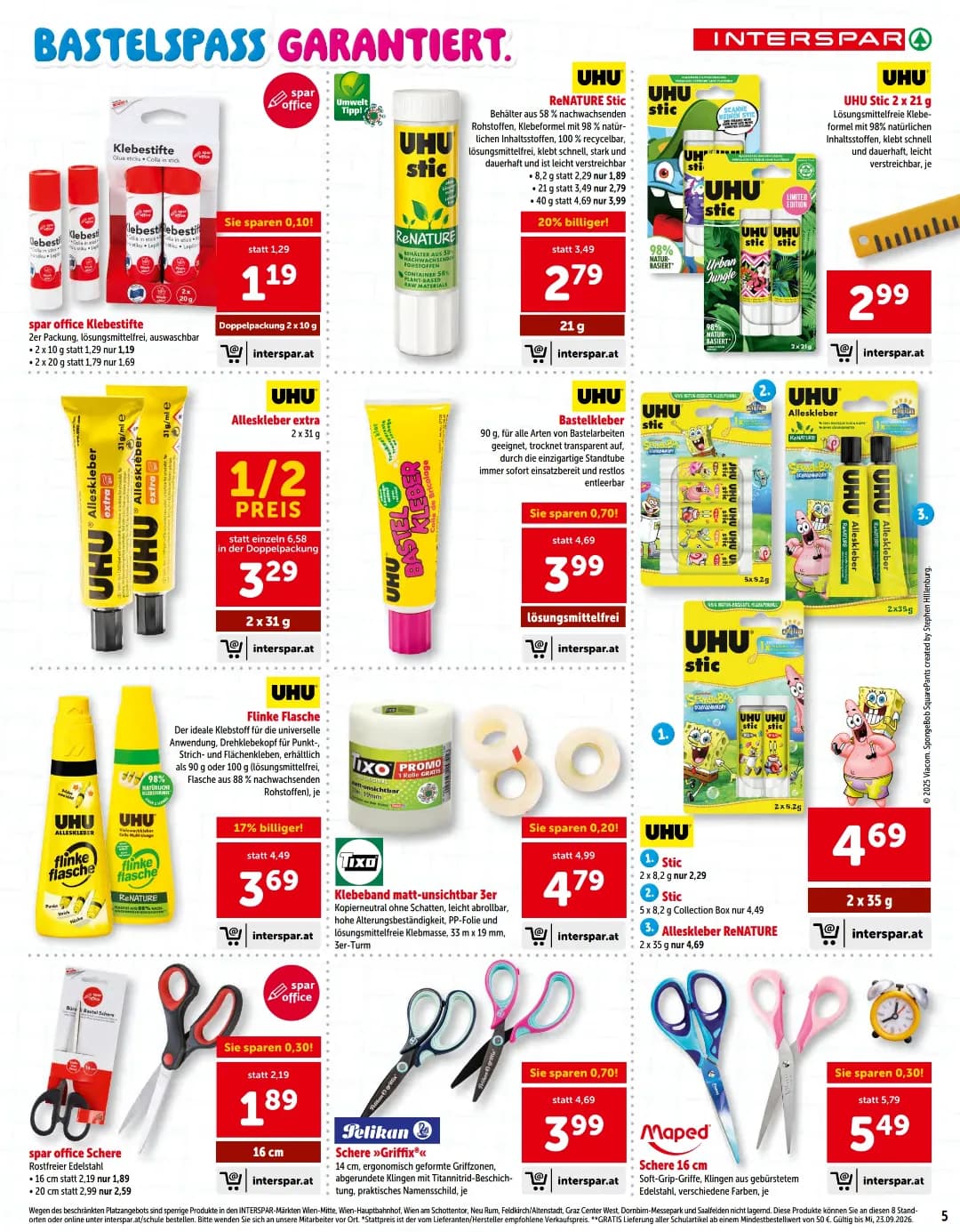 Seite 5 des Interspar Flugblatts – Interspar (Schule) ab 31.07.2026