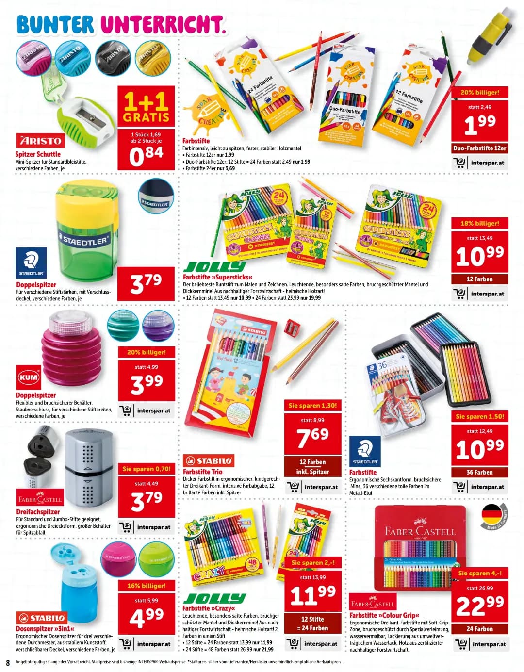 Seite 8 des Interspar Flugblatts – Interspar (Schule) ab 31.07.2026
