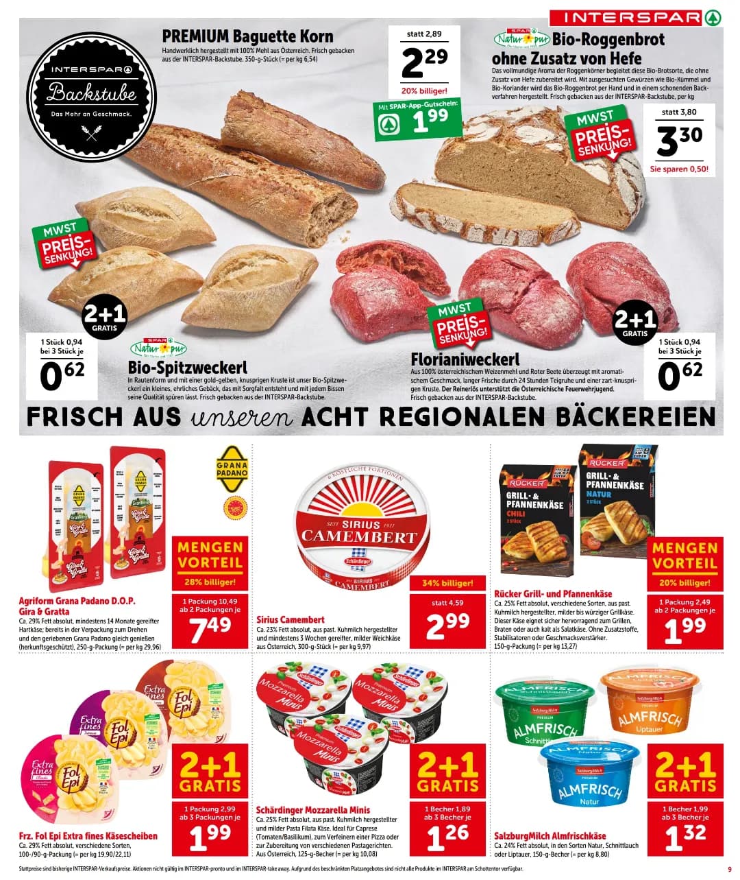Seite 9 des Interspar Flugblatts – Aktuelle Angebote ab 31.07.2026