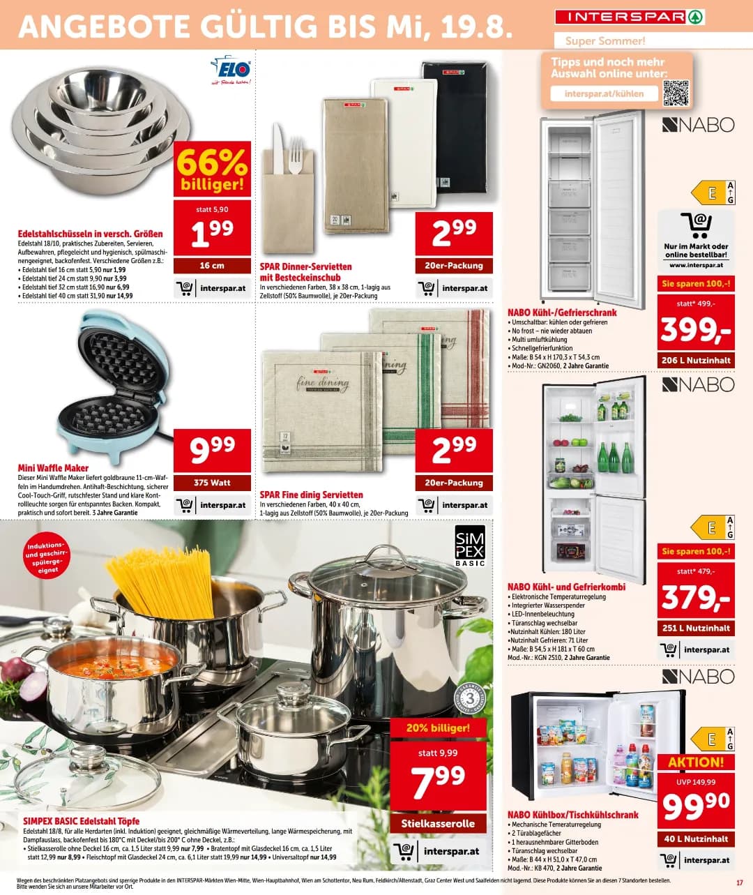 Seite 17 des Interspar Flugblatts – Aktuelle Angebote ab 31.07.2026