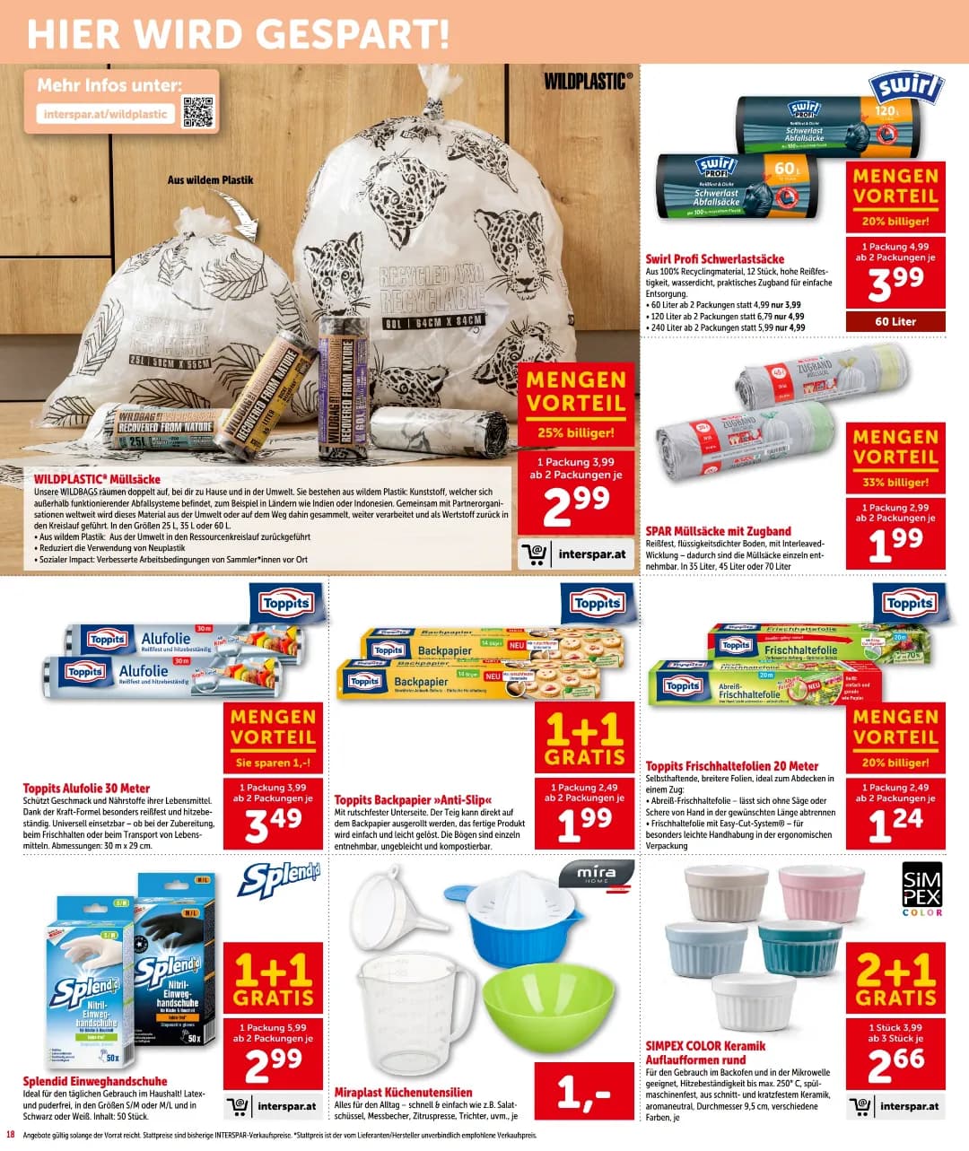 Seite 18 des Interspar Flugblatts – Aktuelle Angebote ab 31.07.2026
