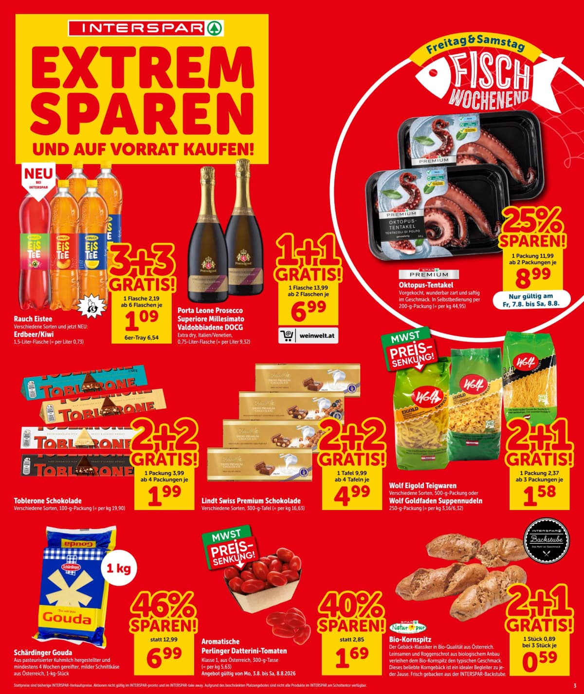Seite 3 des Interspar Flugblatts – Aktuelle Angebote ab 23.08.2026.