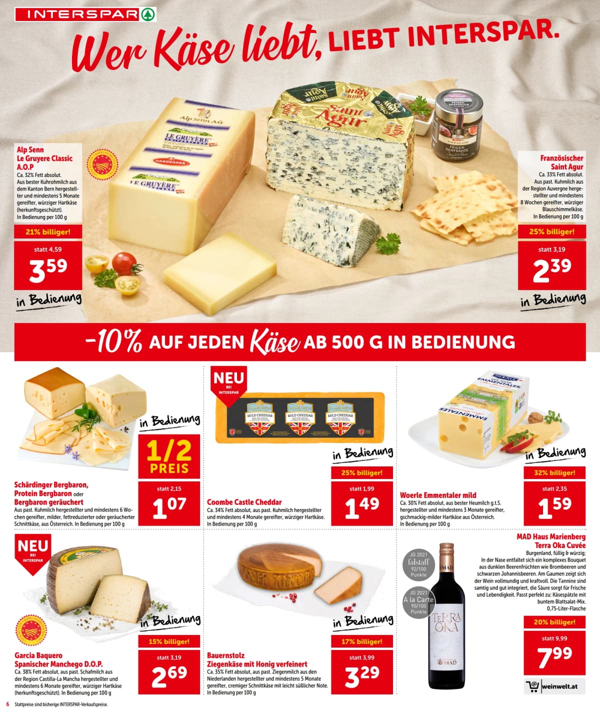 Seite 6 des Interspar Flugblatts – Aktuelle Angebote ab 23.08.2026.