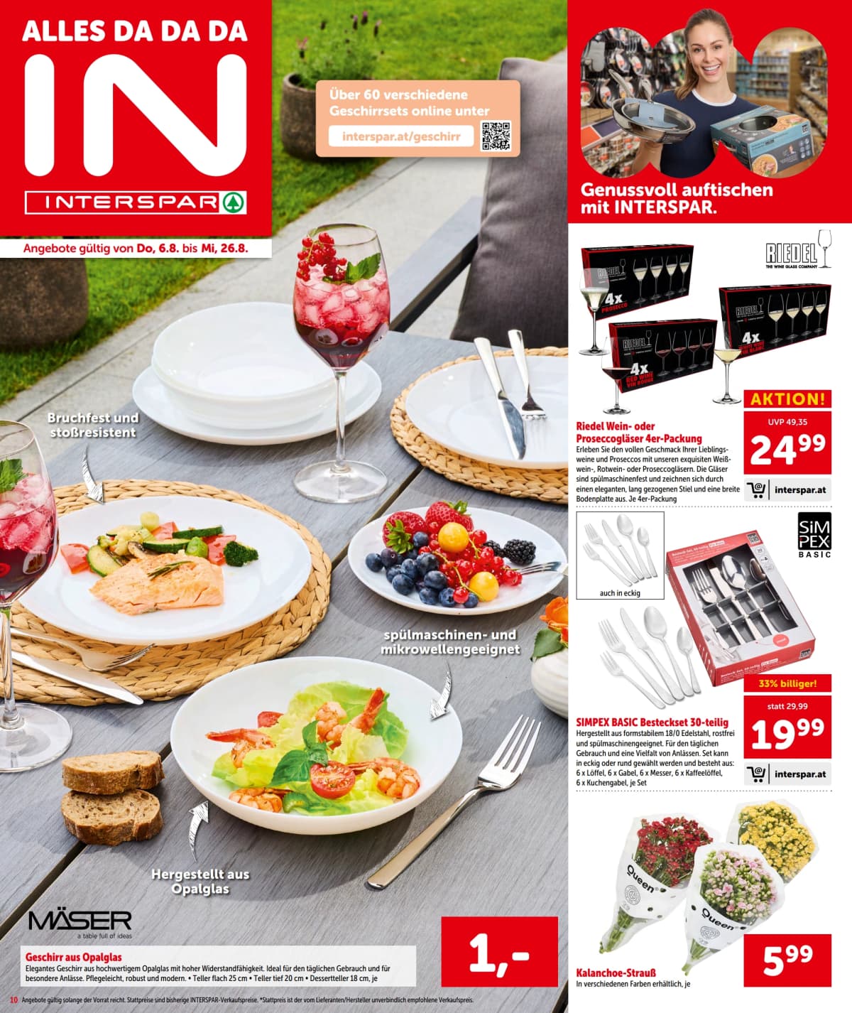 Seite 10 des Interspar Flugblatts – Aktuelle Angebote ab 23.08.2026.
