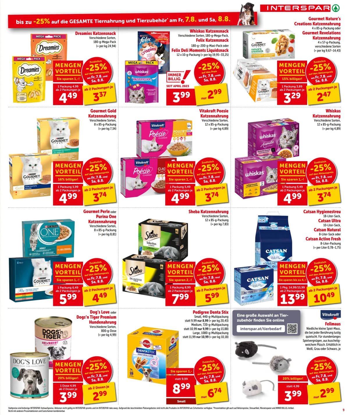 Seite 9 des Interspar Flugblatts – Aktuelle Angebote ab 23.08.2026.