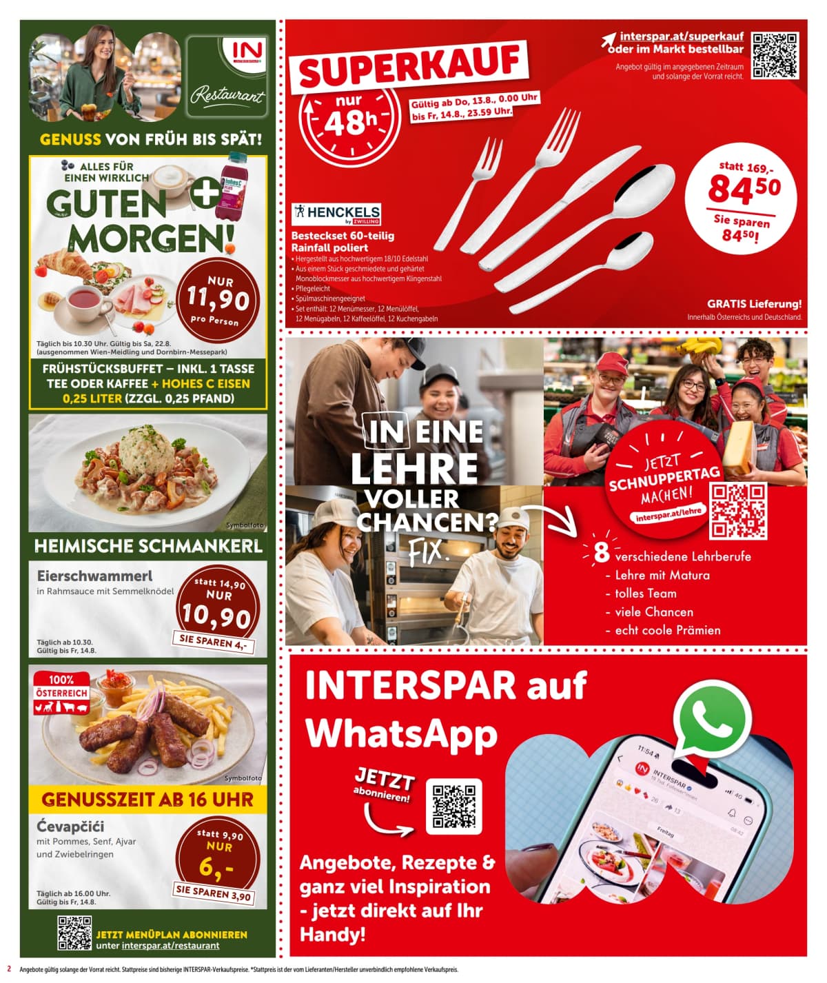 Seite 2 des Interspar Flugblatts – Aktuelle Angebote ab 23.08.2026.