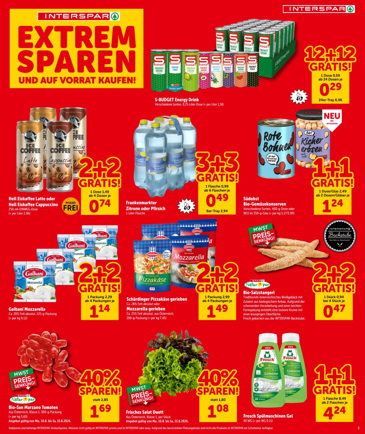 Seite 3 des Interspar Flugblatts – Aktuelle Angebote