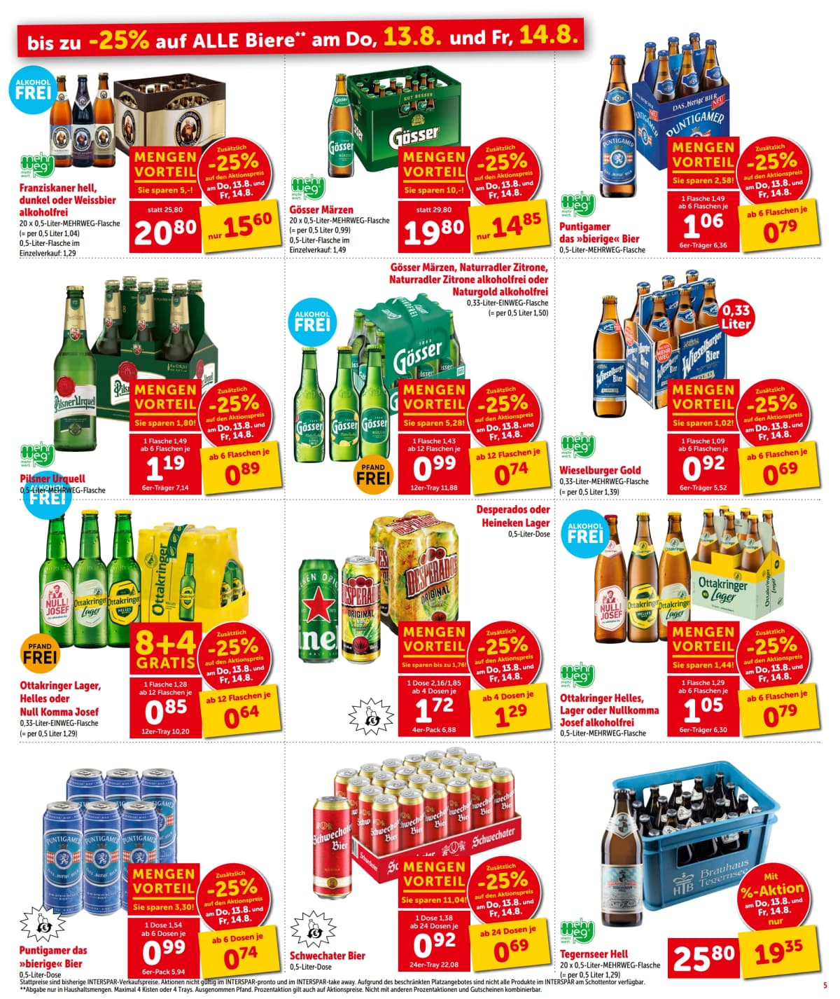 Seite 5 des Interspar Flugblatts – Aktuelle Angebote ab 23.08.2026.