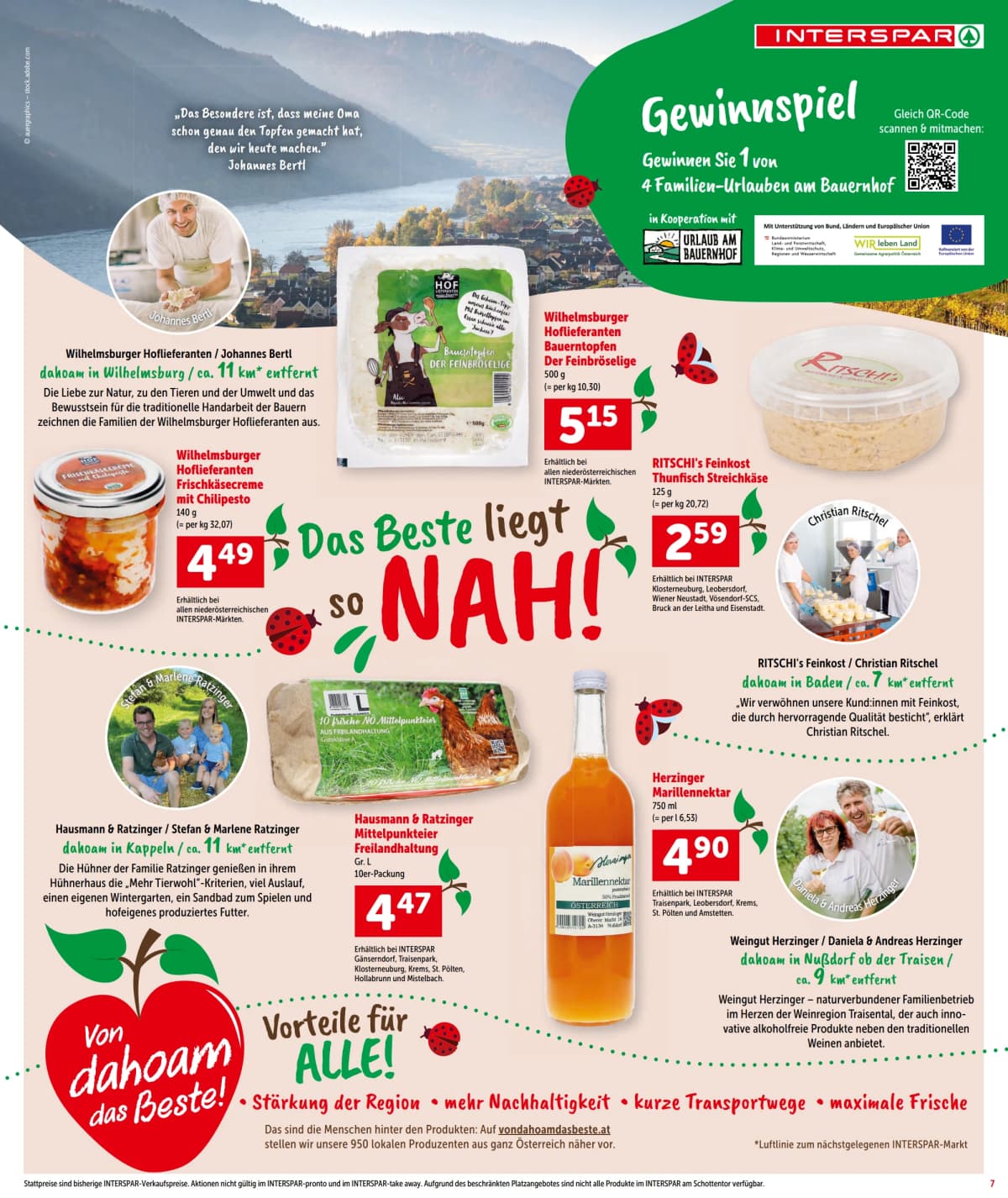 Seite 7 des Interspar Flugblatts – Aktuelle Angebote