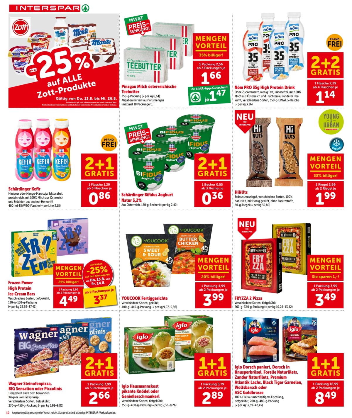 Seite 10 des Interspar Flugblatts – Aktuelle Angebote