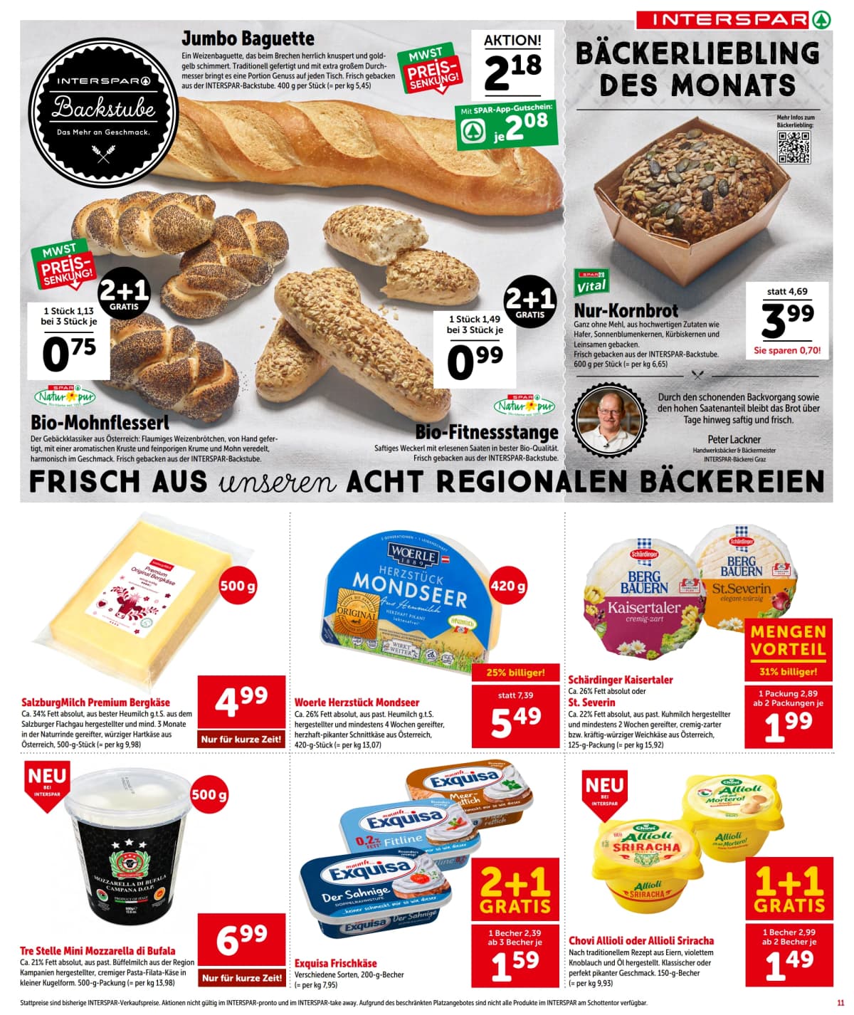Seite 11 des Interspar Flugblatts – Aktuelle Angebote ab 23.08.2026.