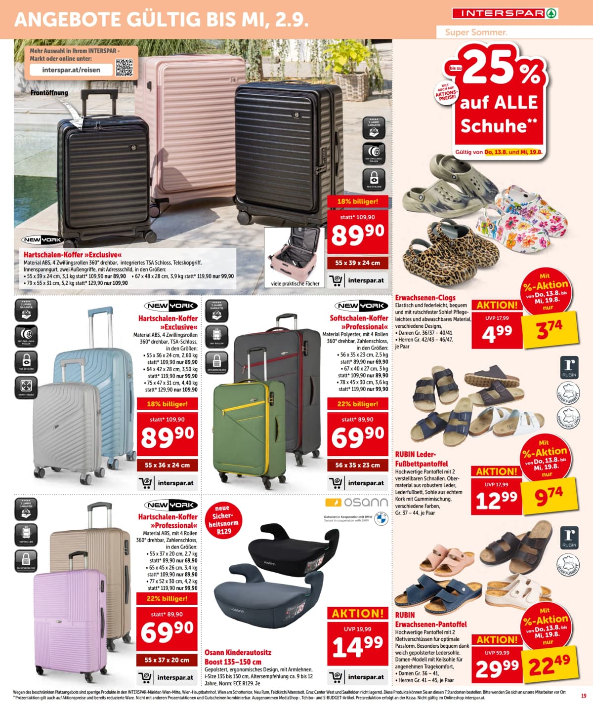 Seite 19 des Interspar Flugblatts – Aktuelle Angebote ab 23.08.2026.