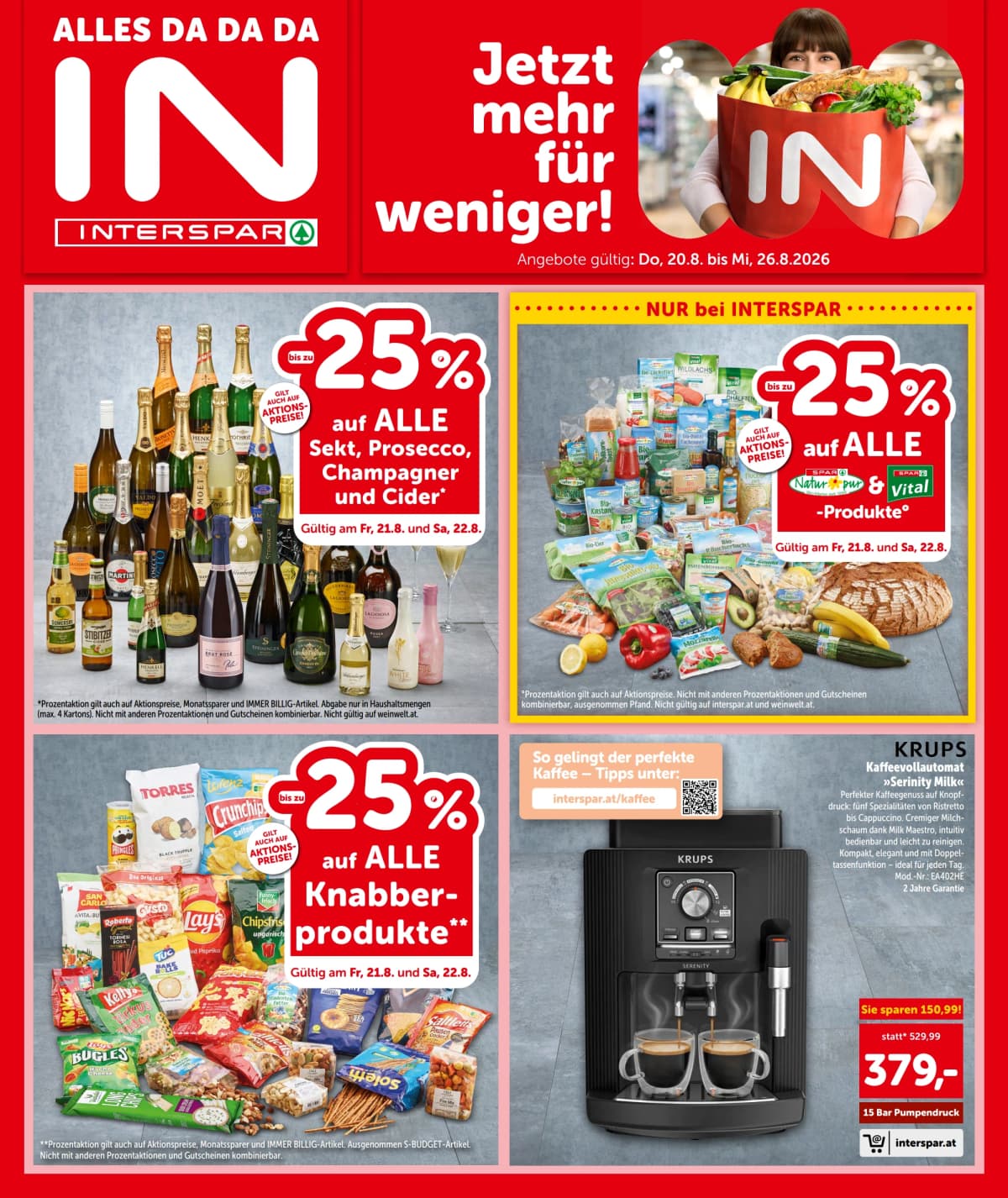 Seite 1 des Interspar Flugblatts – Angebote ab 23.08.2026.