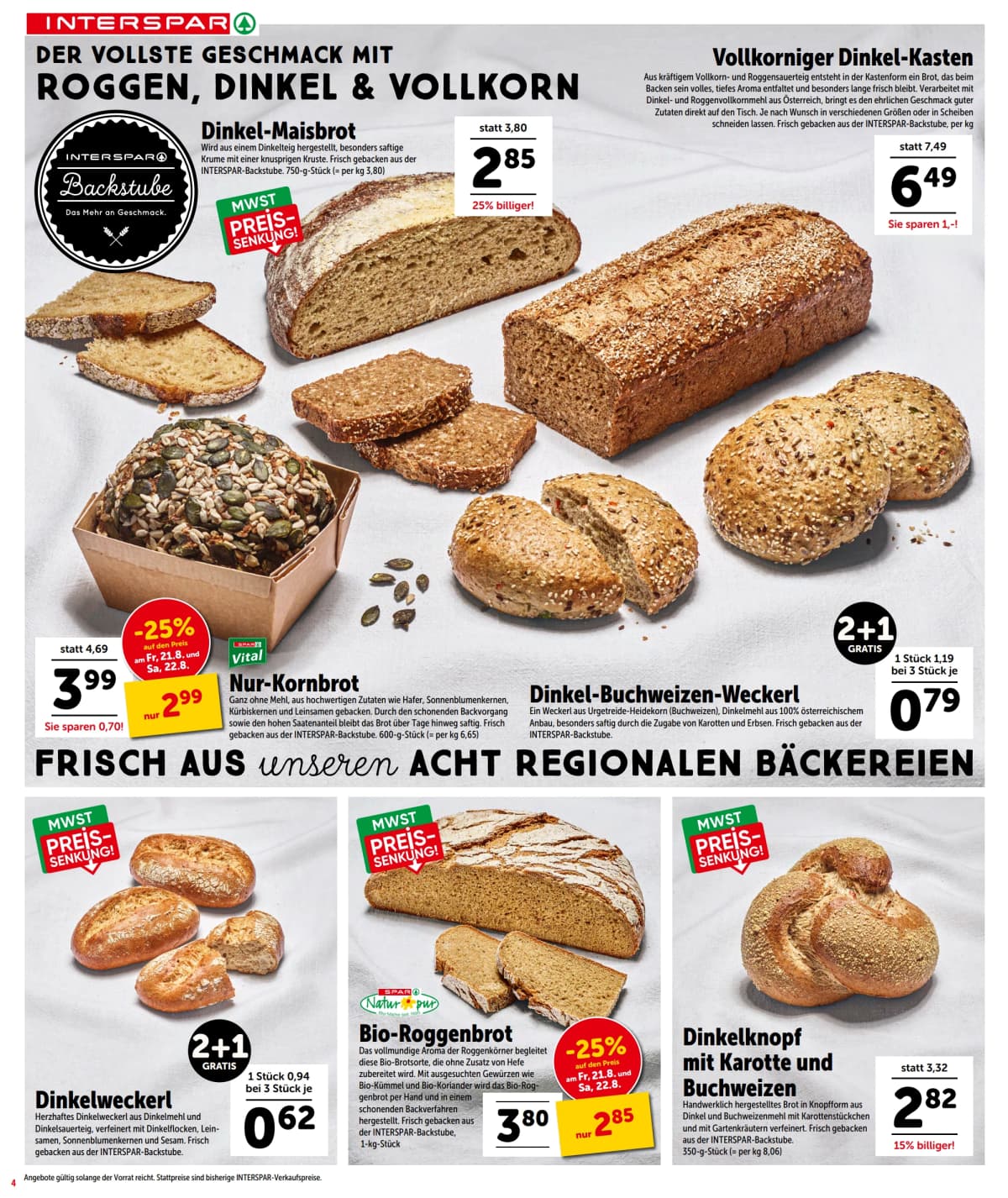 Seite 4 des Interspar Flugblatts – Angebote