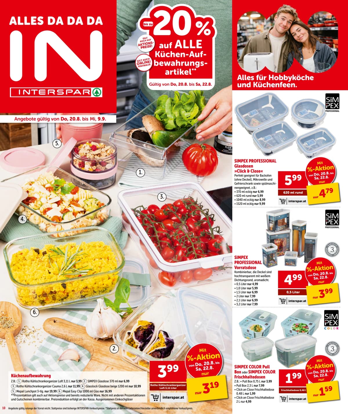 Seite 10 des Interspar Flugblatts – Angebote ab 23.08.2026.