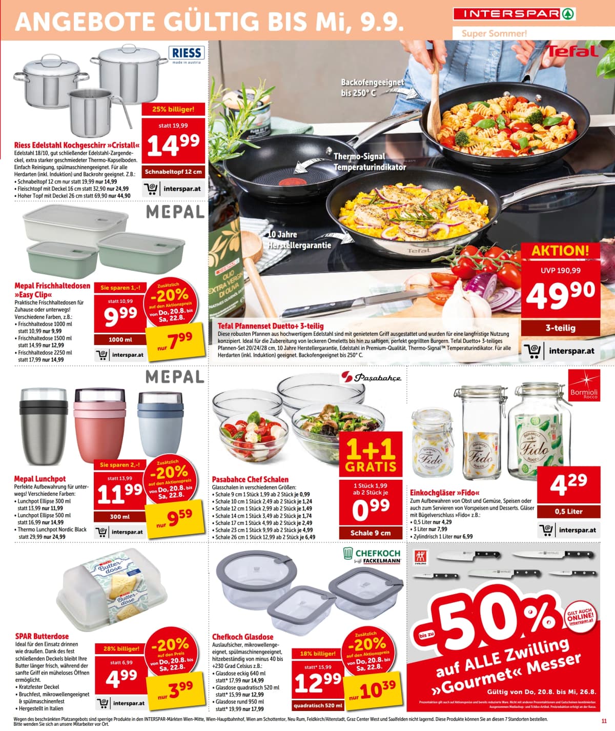 Seite 11 des Interspar Flugblatts – Angebote ab 23.08.2026.