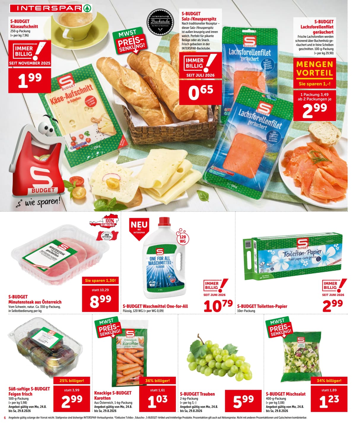 Seite 6 des Interspar Flugblatts – Aktuelle Angebote