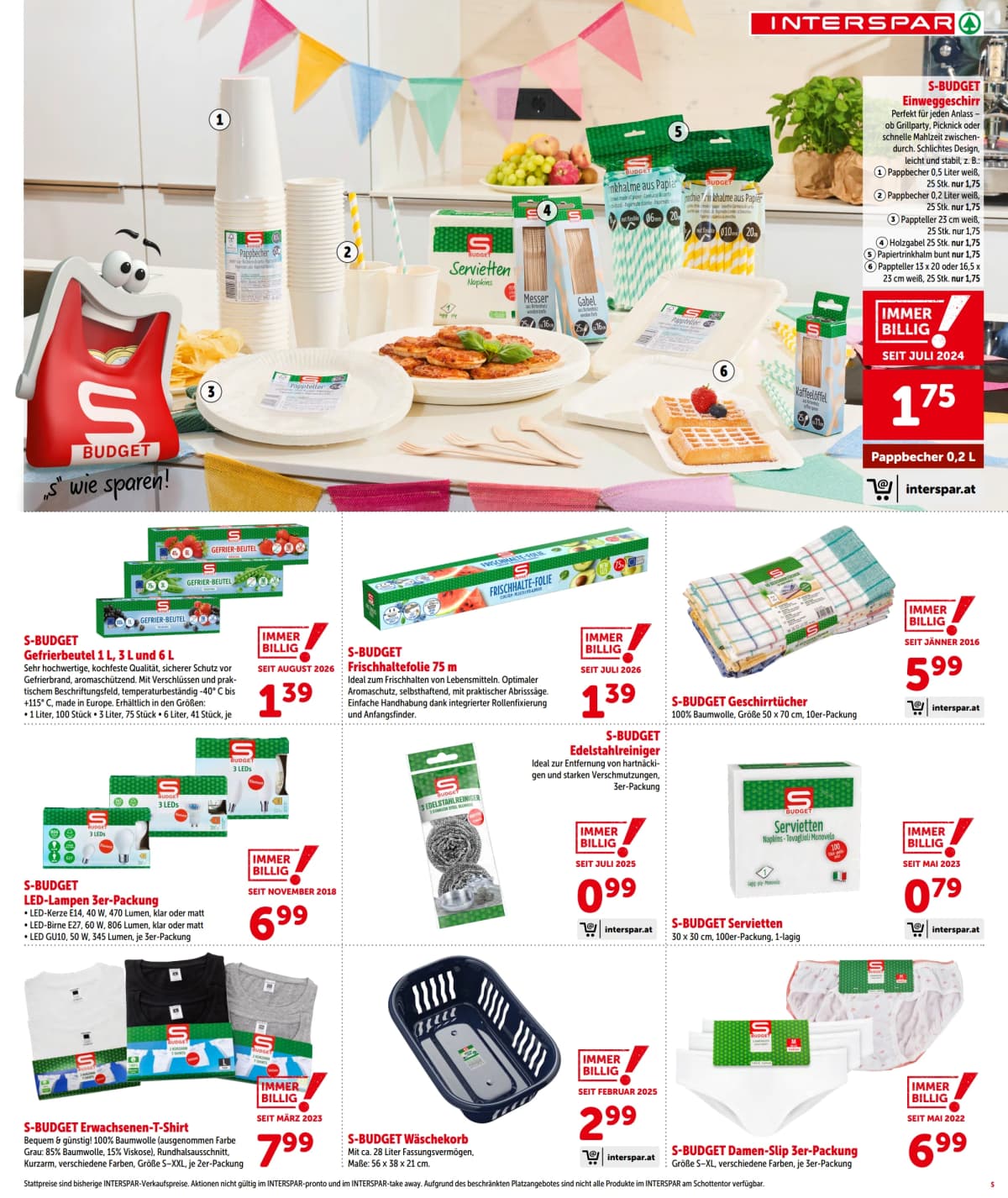 Seite 7 des Interspar Flugblatts – Aktuelle Angebote