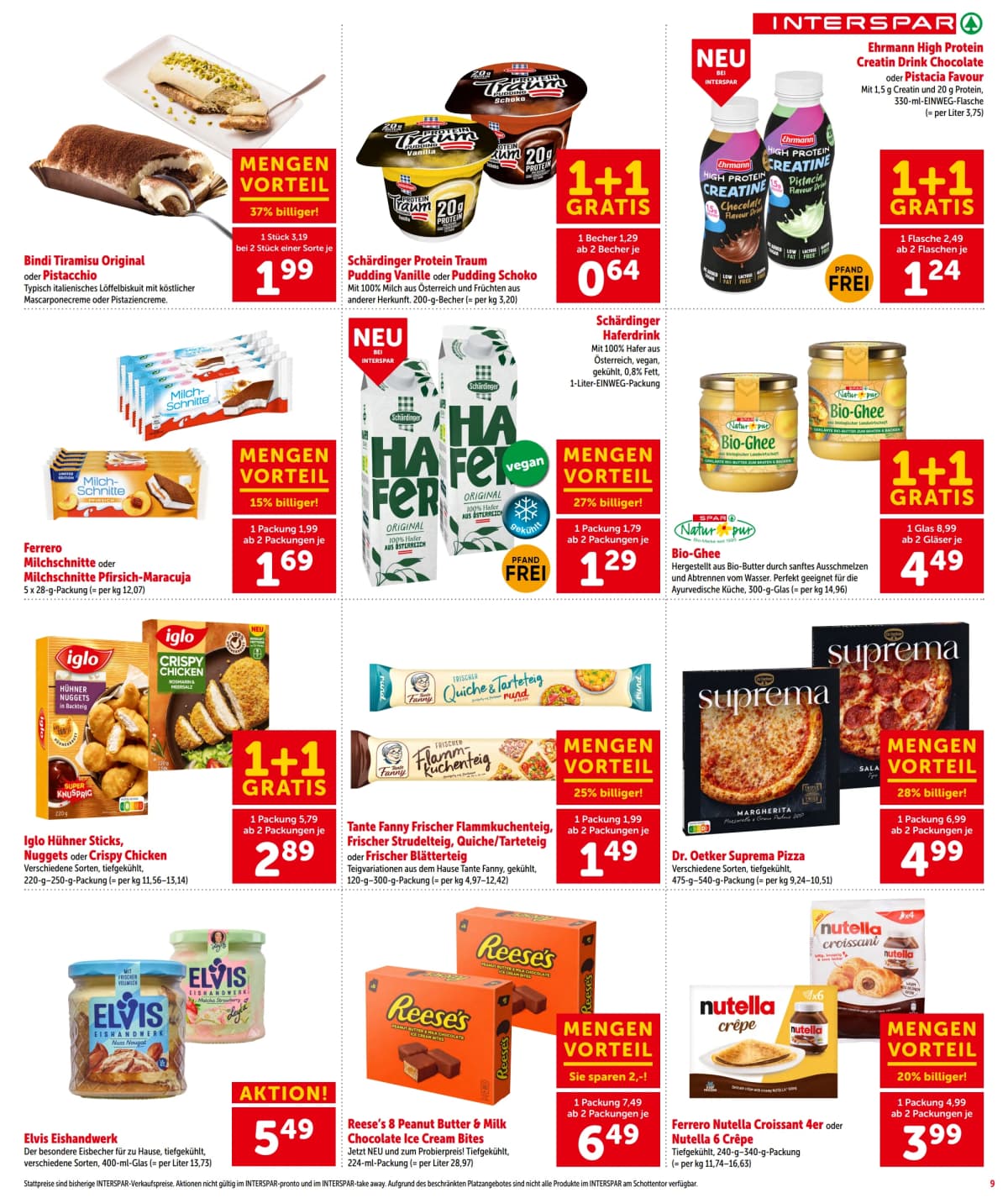 Seite 9 des Interspar Flugblatts – Aktuelle Angebote