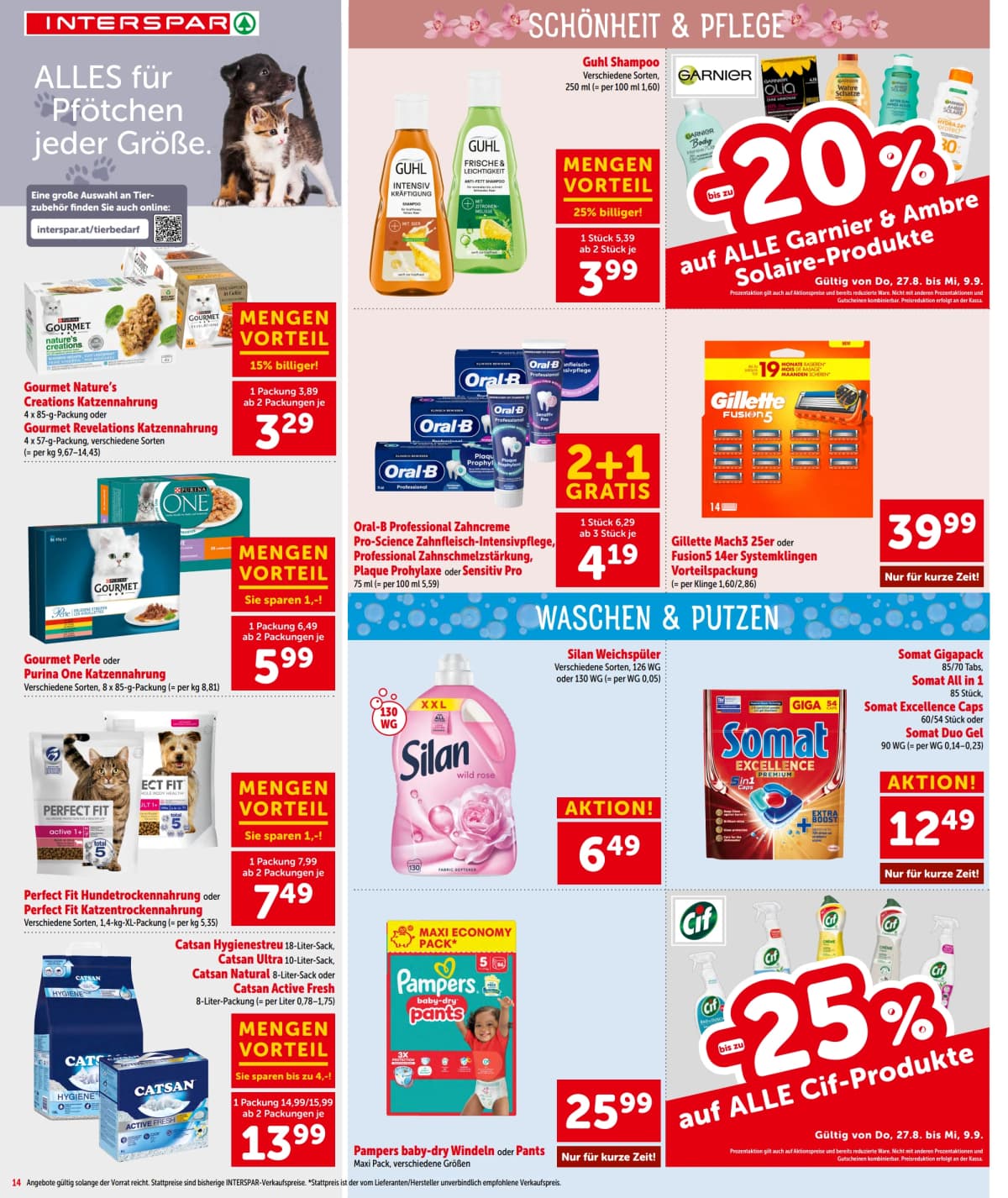 Seite 14 des Interspar Flugblatts – Aktuelle Angebote ab 09.09.2026.