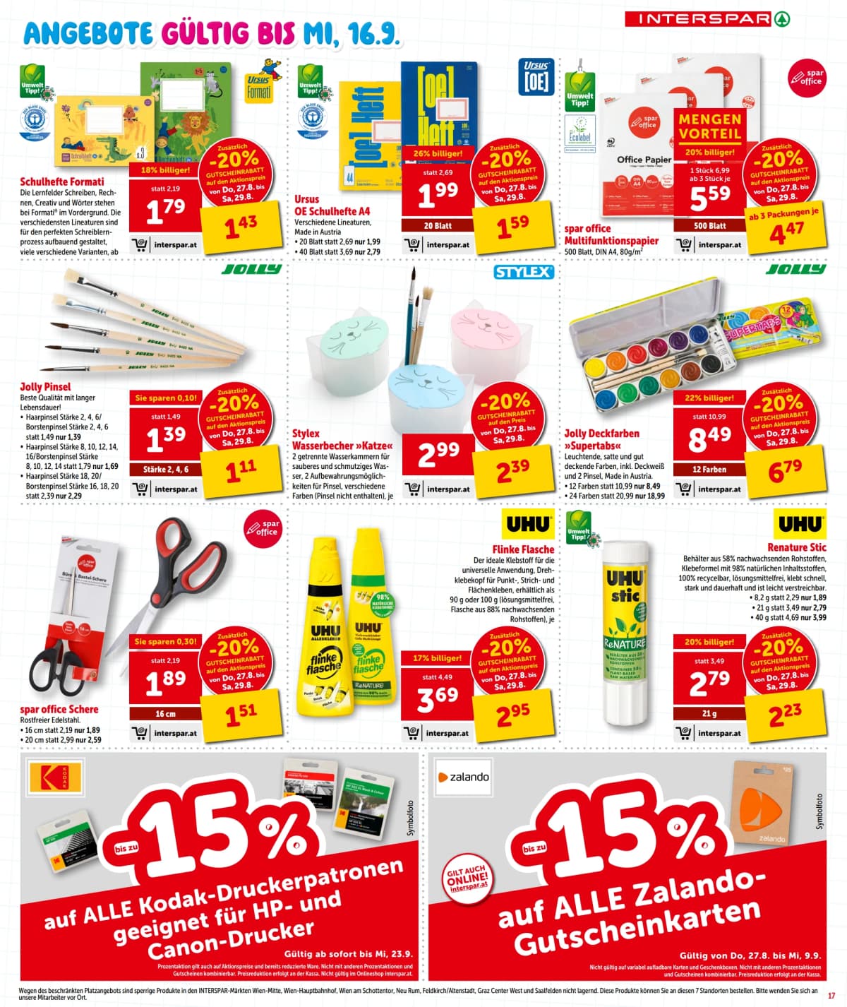 Seite 17 des Interspar Flugblatts – Aktuelle Angebote ab 09.09.2026.