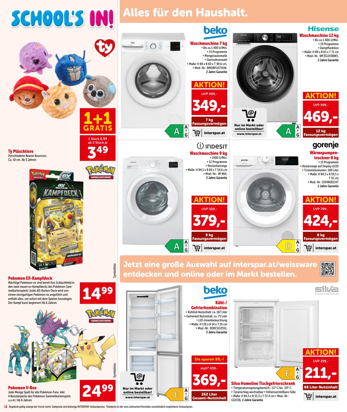 Seite 18 des Interspar Flugblatts – Aktuelle Angebote