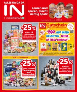 Seite 1 des Interspar Prospekts Aktuelle Angebote