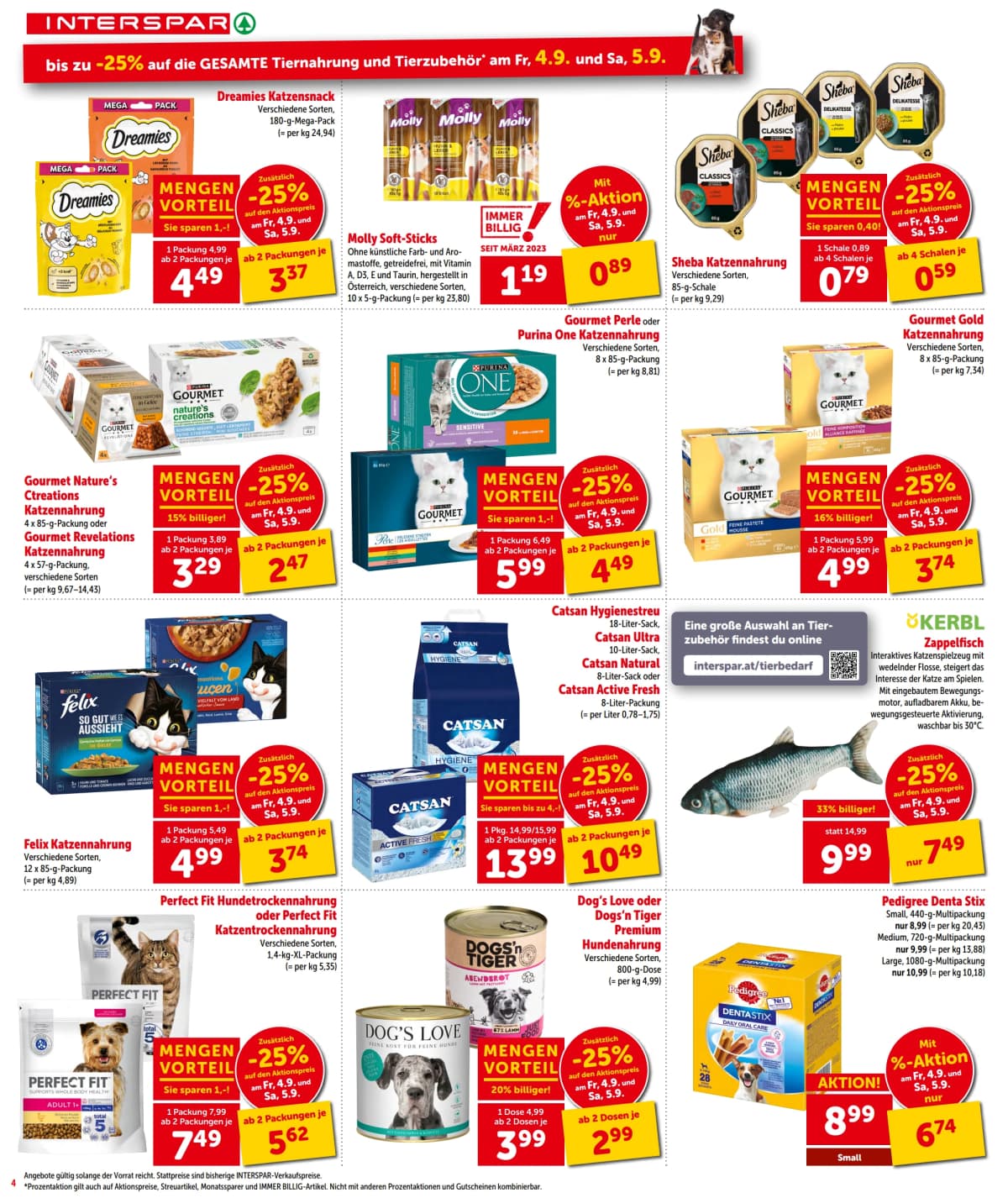 Seite 4 des Interspar Flugblatts – Aktuelle Angebote ab 08.09.2026.