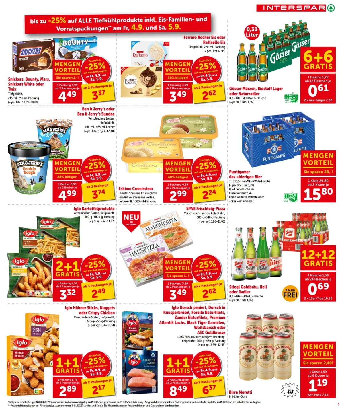 Seite 5 des Interspar Flugblatts – Aktuelle Angebote ab 08.09.2026.