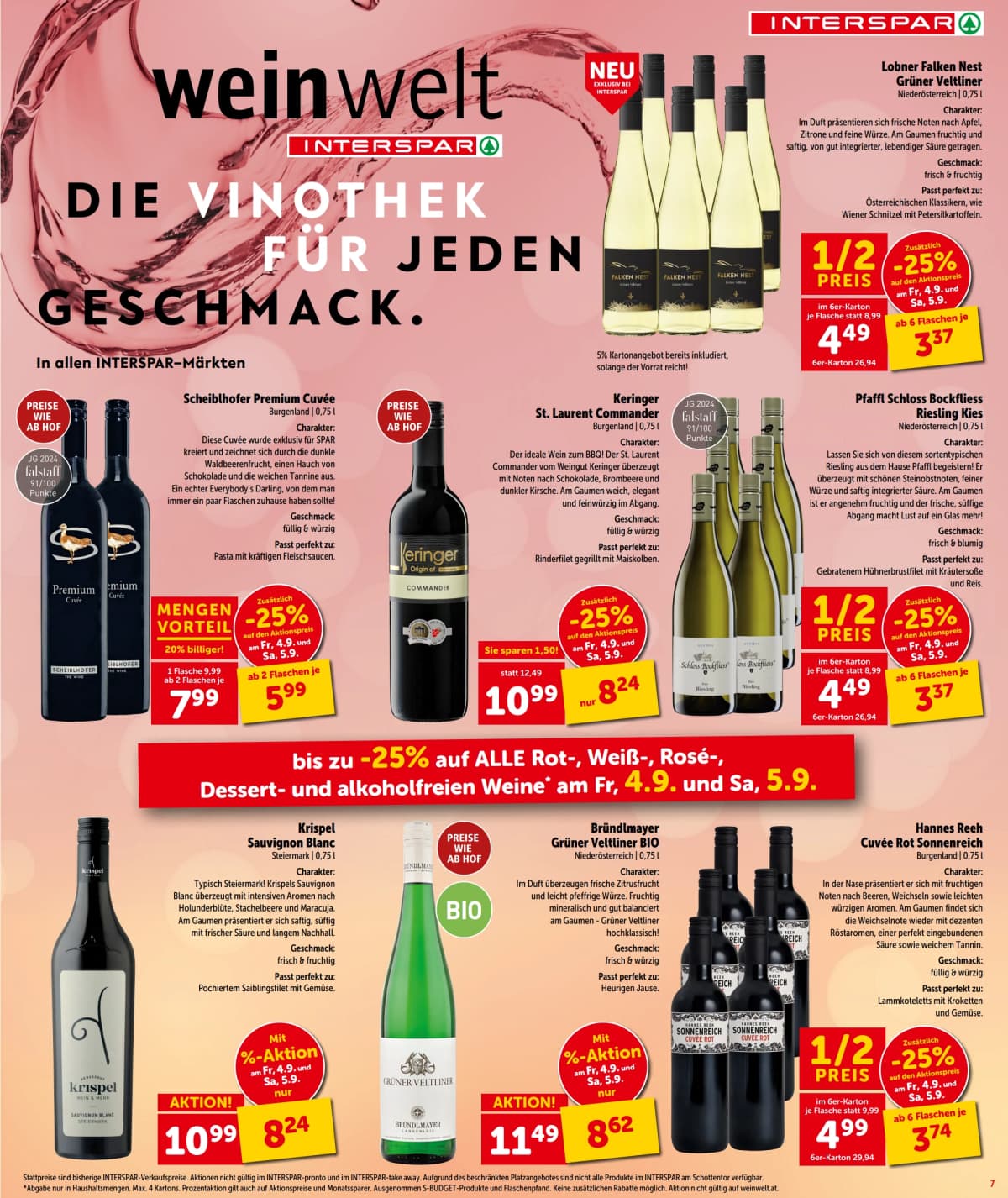Seite 7 des Interspar Flugblatts – Aktuelle Angebote ab 08.09.2026.