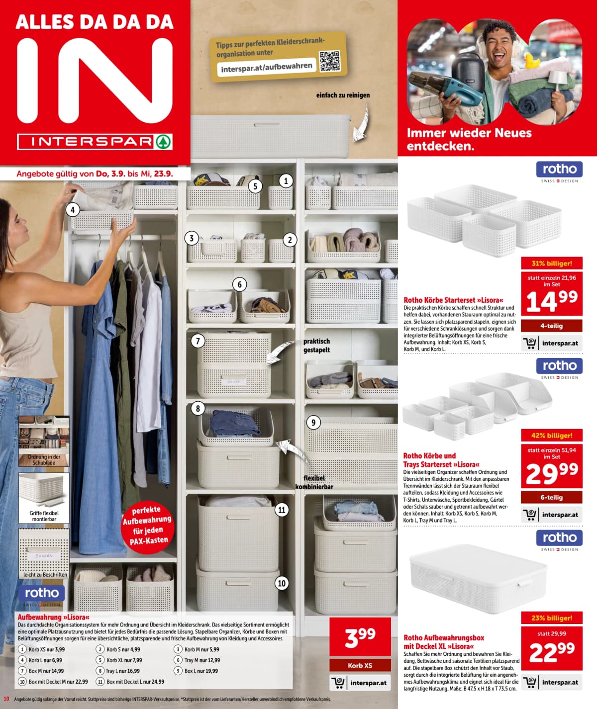 Seite 10 des Interspar Flugblatts – Aktuelle Angebote ab 08.09.2026.