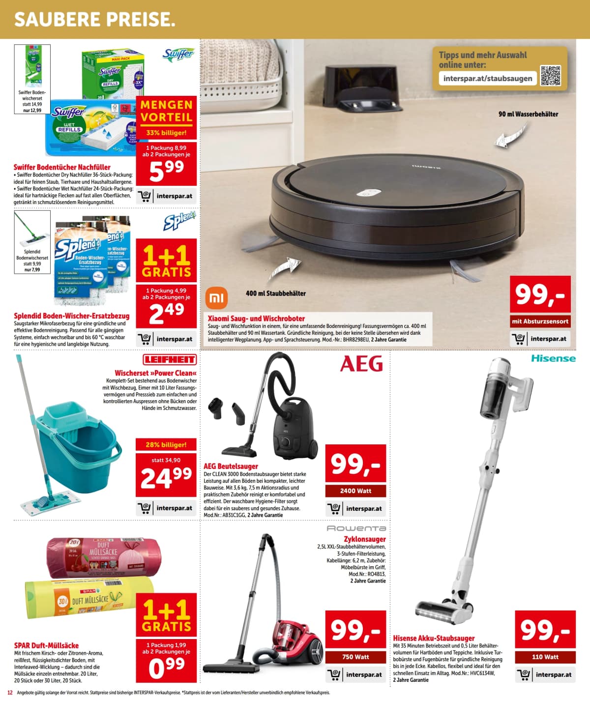 Seite 12 des Interspar Flugblatts – Aktuelle Angebote ab 08.09.2026.