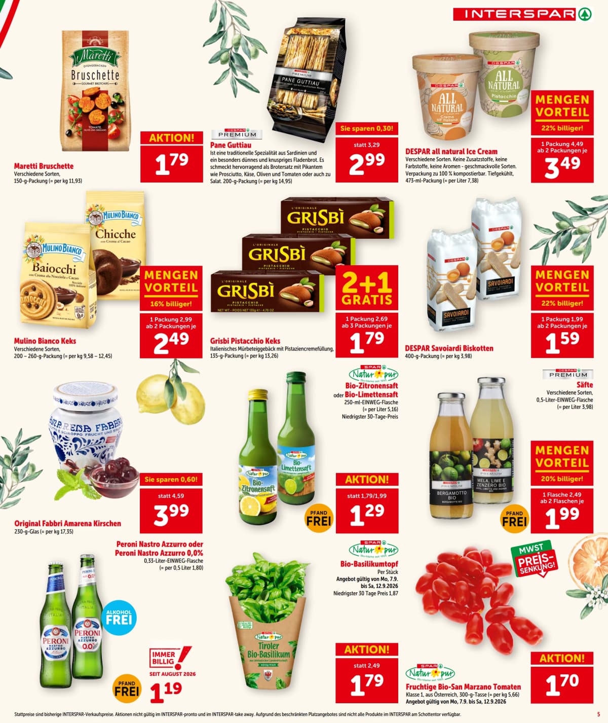 Seite 5 des Interspar Flugblatts – Aktuelle Angebote