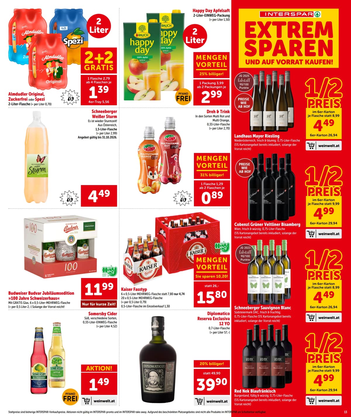 Seite 13 des Interspar Flugblatts – Aktuelle Angebote