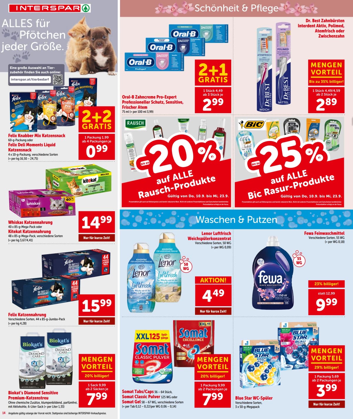 Seite 14 des Interspar Flugblatts – Aktuelle Angebote