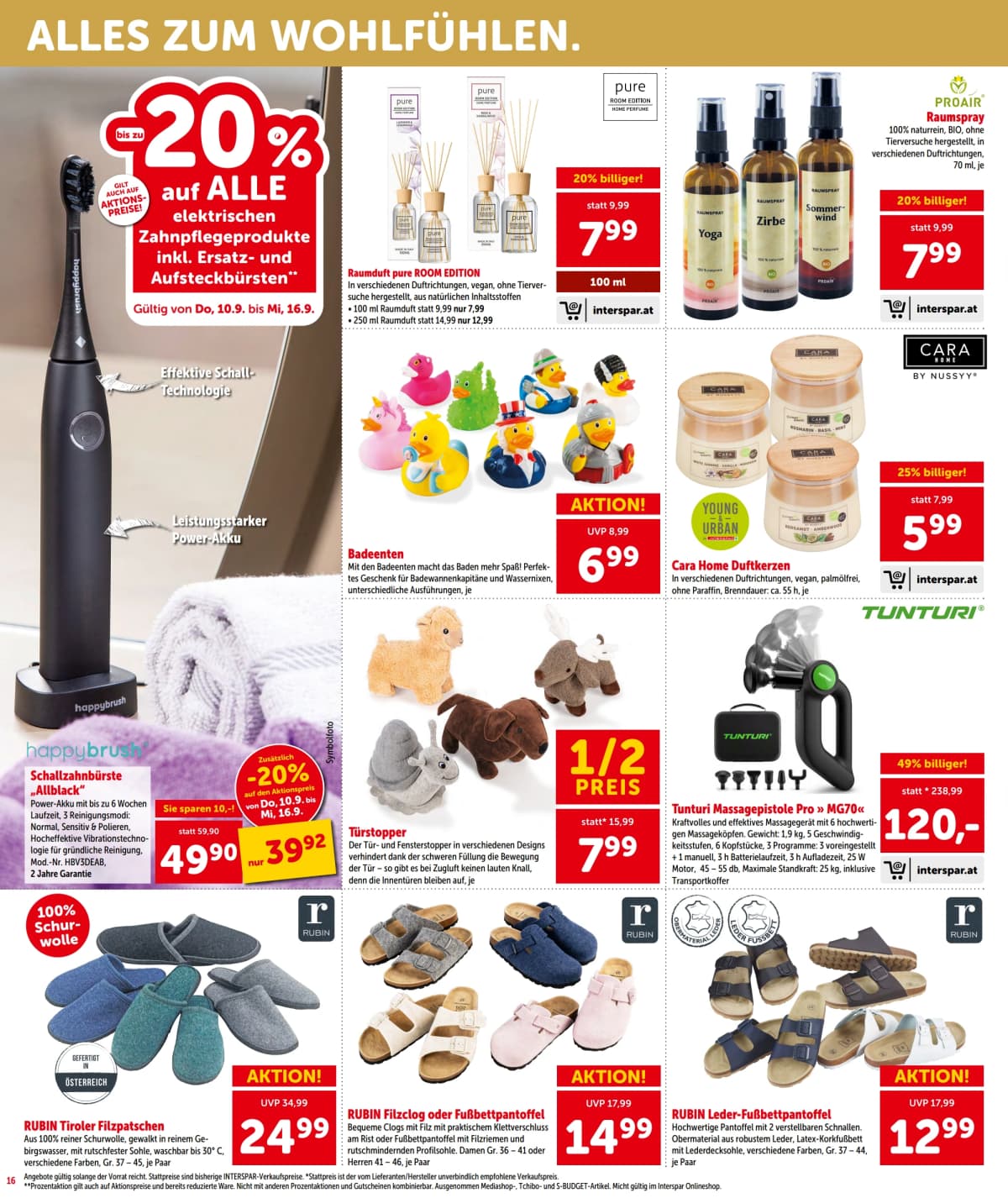 Seite 16 des Interspar Flugblatts – Aktuelle Angebote