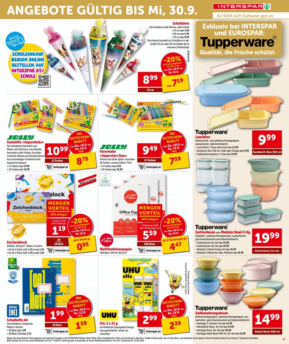 Seite 17 des Interspar Flugblatts – Aktuelle Angebote