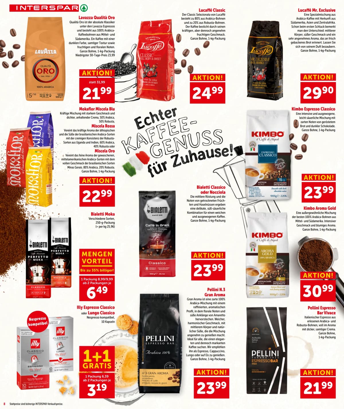 Seite 8 des Interspar Flugblatts – Aktuelle Angebote