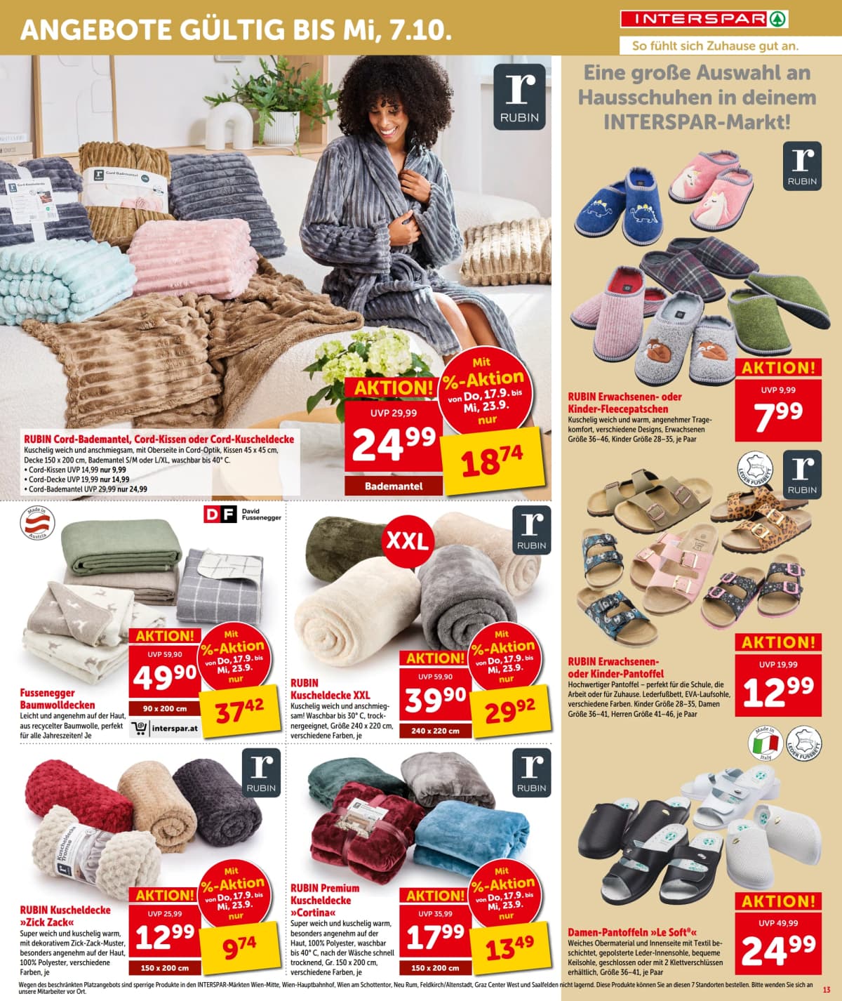 Seite 13 des Interspar Flugblatts – Aktuelle Angebote