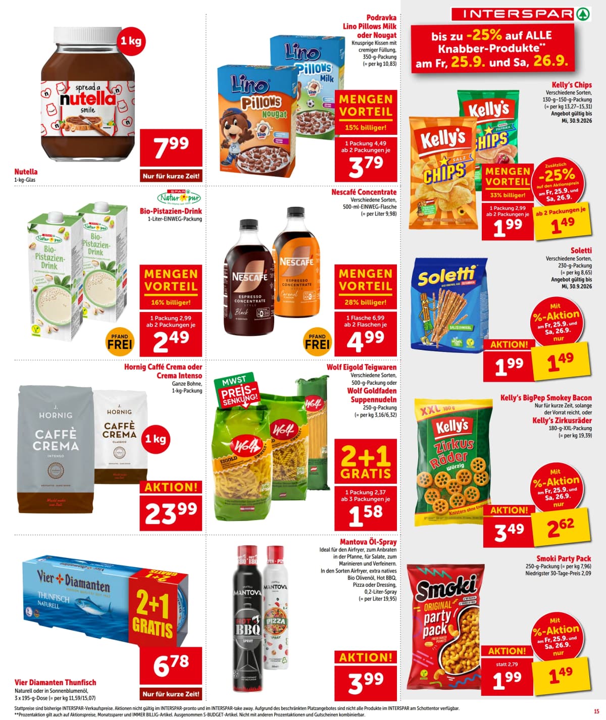 Seite 15 des Interspar Flugblatts – Aktuelle Angebote